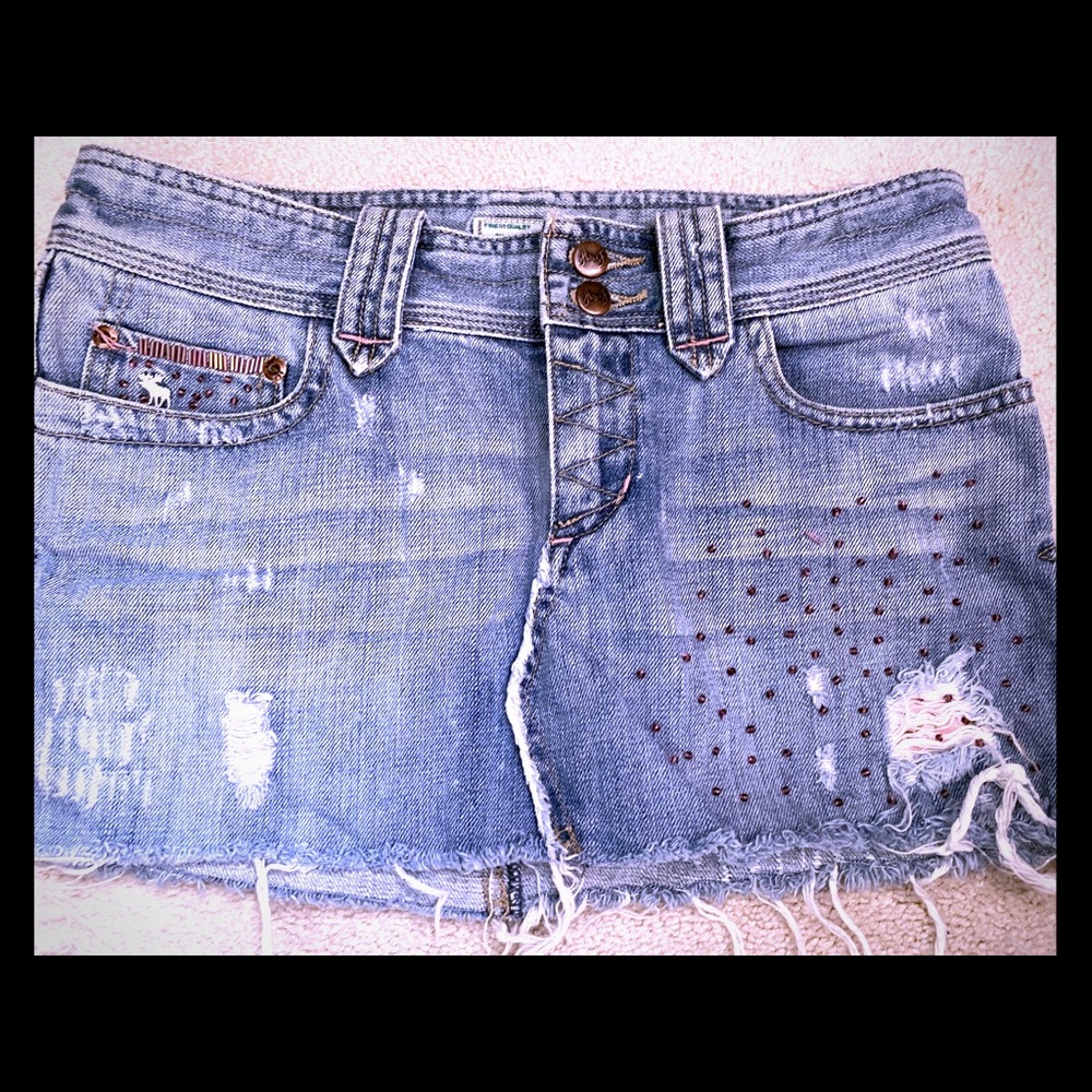 Vintage A&F Jean skirt!